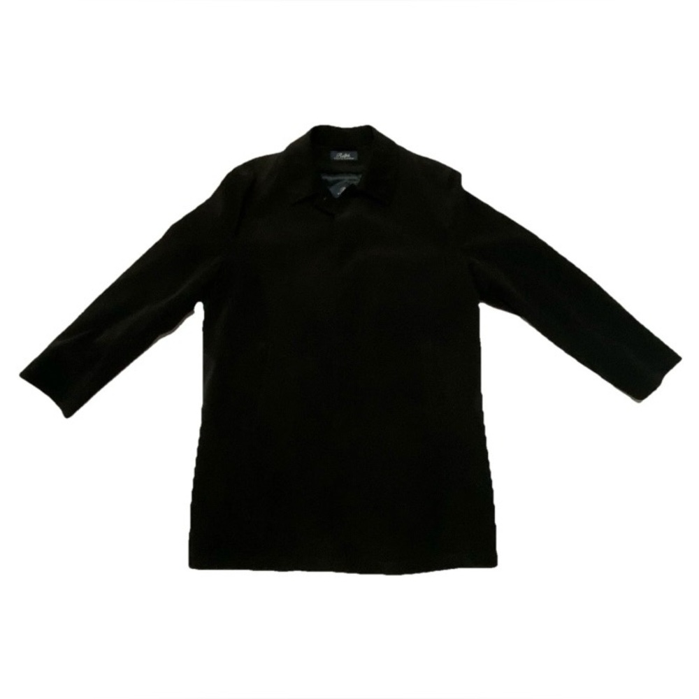 Ralph Lauren Men’s Trench Rain Coat Jacket Black Lined 46R